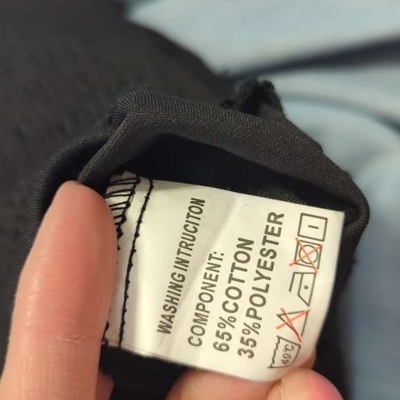 Brach Brach Balloon Sleeves Smock Dress Black S party cocktail goth office - Picture 9 of 9